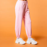 Luxe Tracksuit Pants Oversized Baby Pink - NORTHLINE LABEL AS