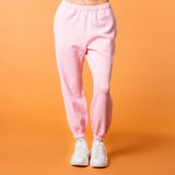 Luxe Tracksuit Pants Oversized Baby Pink - NORTHLINE LABEL AS