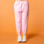 Luxe Tracksuit Pants Oversized Baby Pink - NORTHLINE LABEL AS