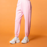 Luxe Tracksuit Pants Oversized Baby Pink - NORTHLINE LABEL AS