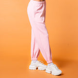 Luxe Tracksuit Pants Oversized Baby Pink - NORTHLINE LABEL AS