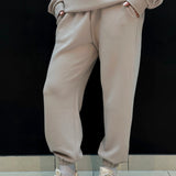Luxe Tracksuit Pants Oversized Mocha - NORTHLINE LABEL AS