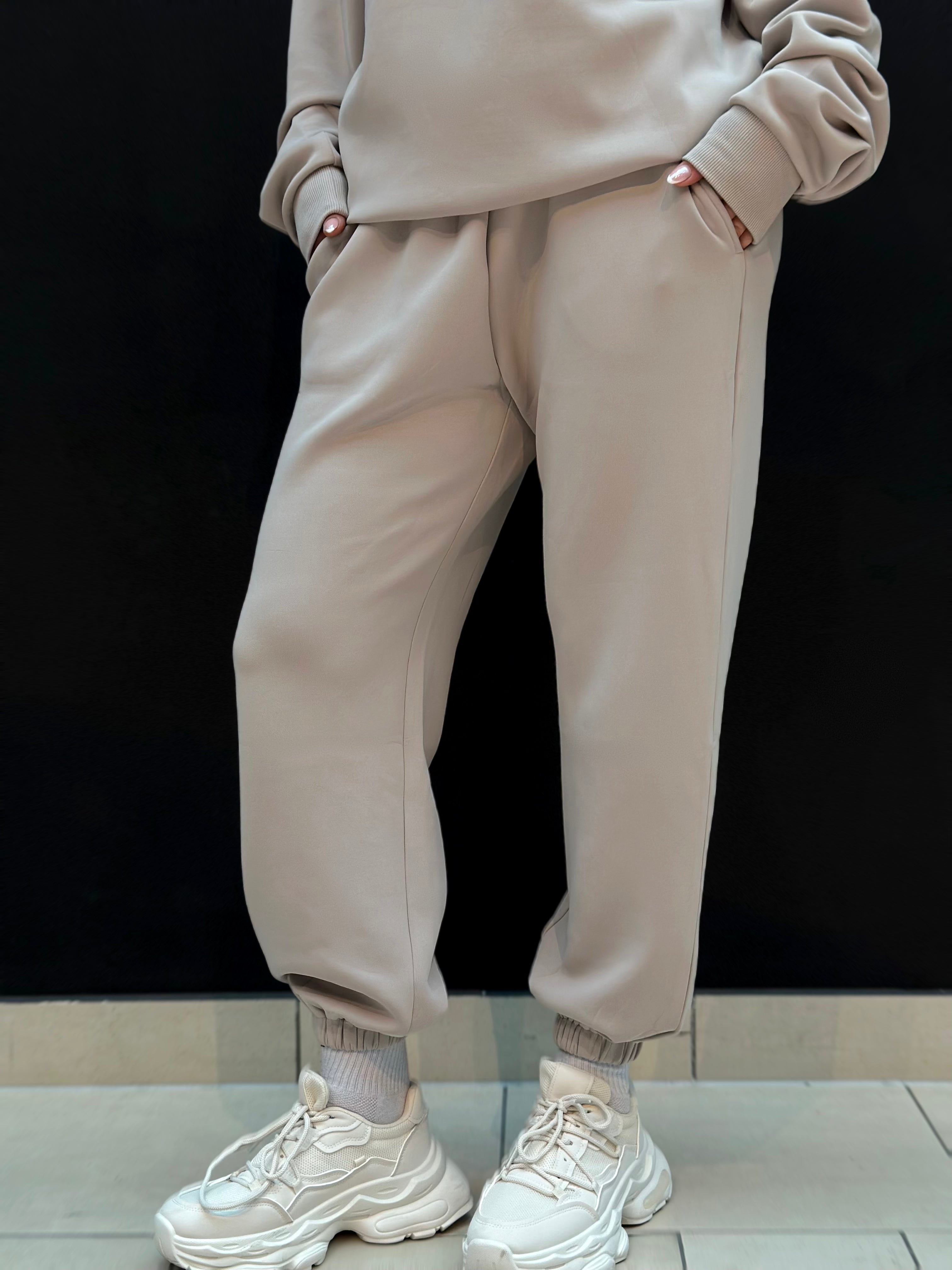 Luxe Tracksuit Pants Oversized Mocha - NORTHLINE LABEL AS