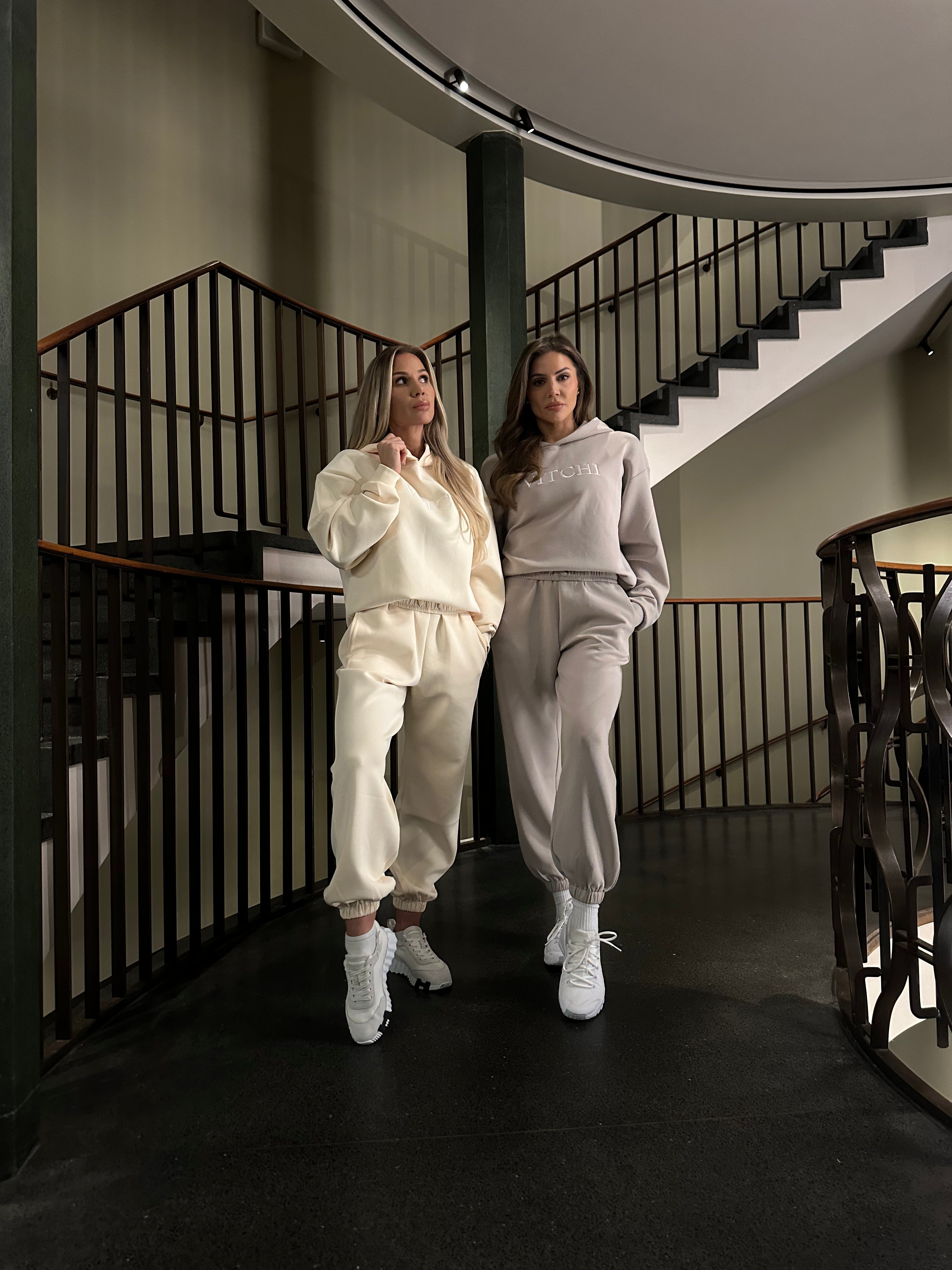 Luxe Tracksuit Pants Oversized Mocha - NORTHLINE LABEL AS