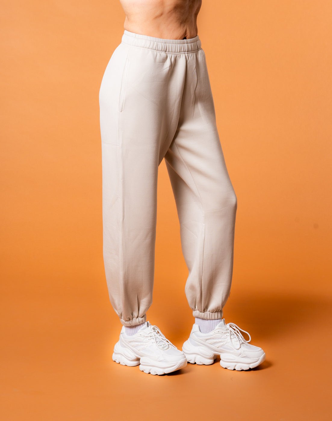Luxe Tracksuit Pants Oversized Mocha - NORTHLINE LABEL AS