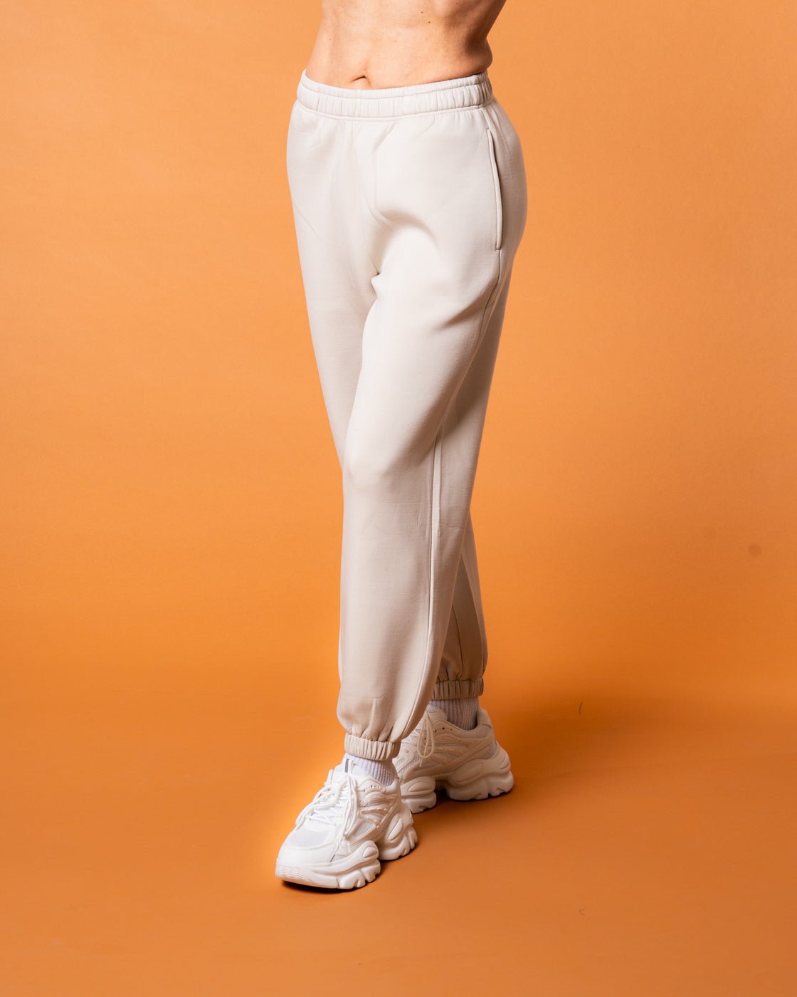 Luxe Tracksuit Pants Oversized Mocha - NORTHLINE LABEL AS