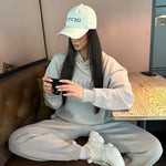 Luxe Tracksuit Pants Oversized Mocha - NORTHLINE LABEL AS