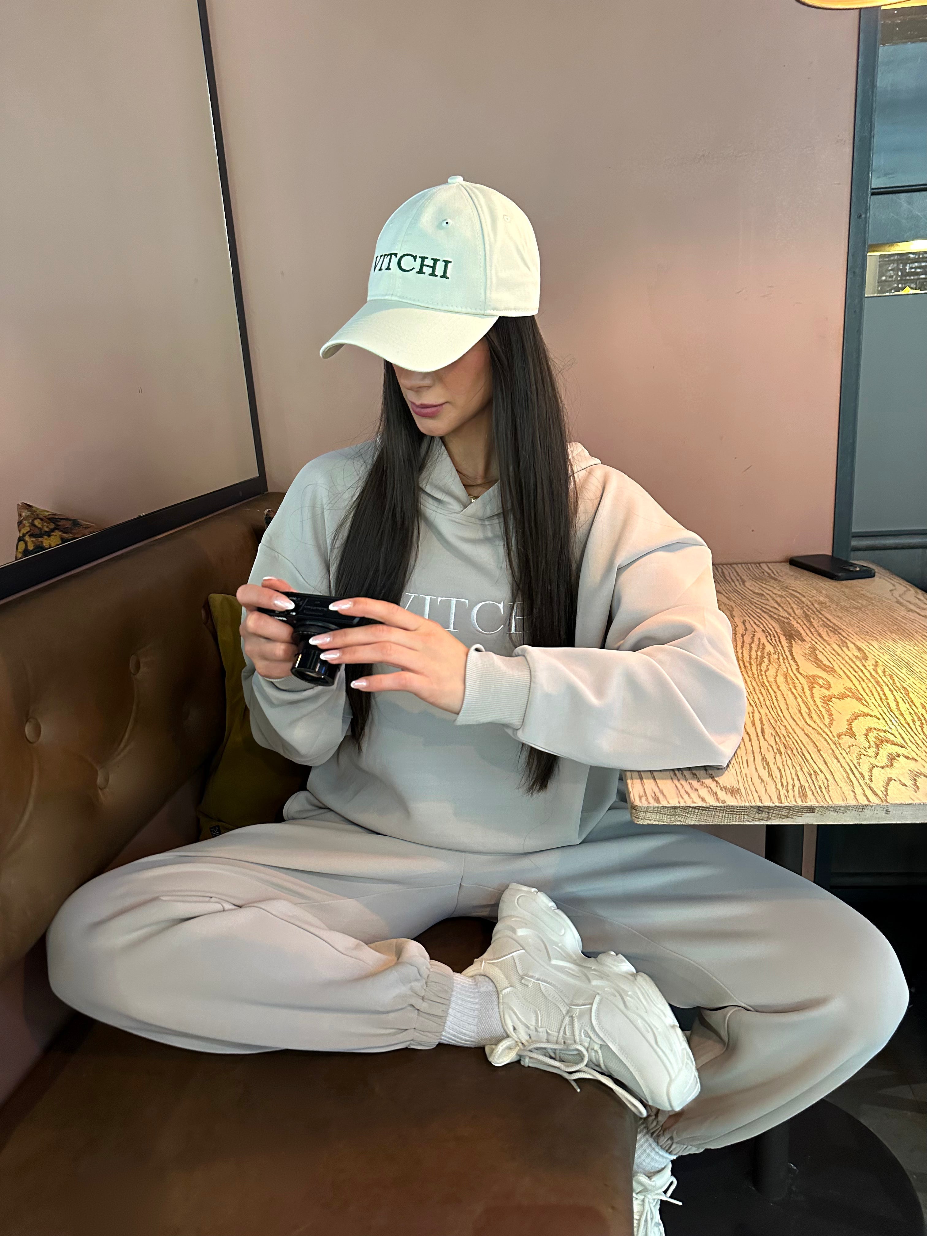 Luxe Tracksuit Pants Oversized Mocha - NORTHLINE LABEL AS