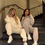 Luxe tracksuit pants oversized vanilla - NORTHLINE LABEL AS