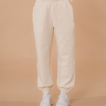 Luxe tracksuit pants oversized vanilla - NORTHLINE LABEL AS