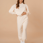 Luxe tracksuit pants oversized vanilla - NORTHLINE LABEL AS
