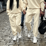 Luxe Tracksuit Pants Oversized Vanilla (Man) - NORTHLINE LABEL AS
