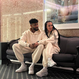 Luxe Tracksuit Pants Oversized Vanilla (Man) - NORTHLINE LABEL AS