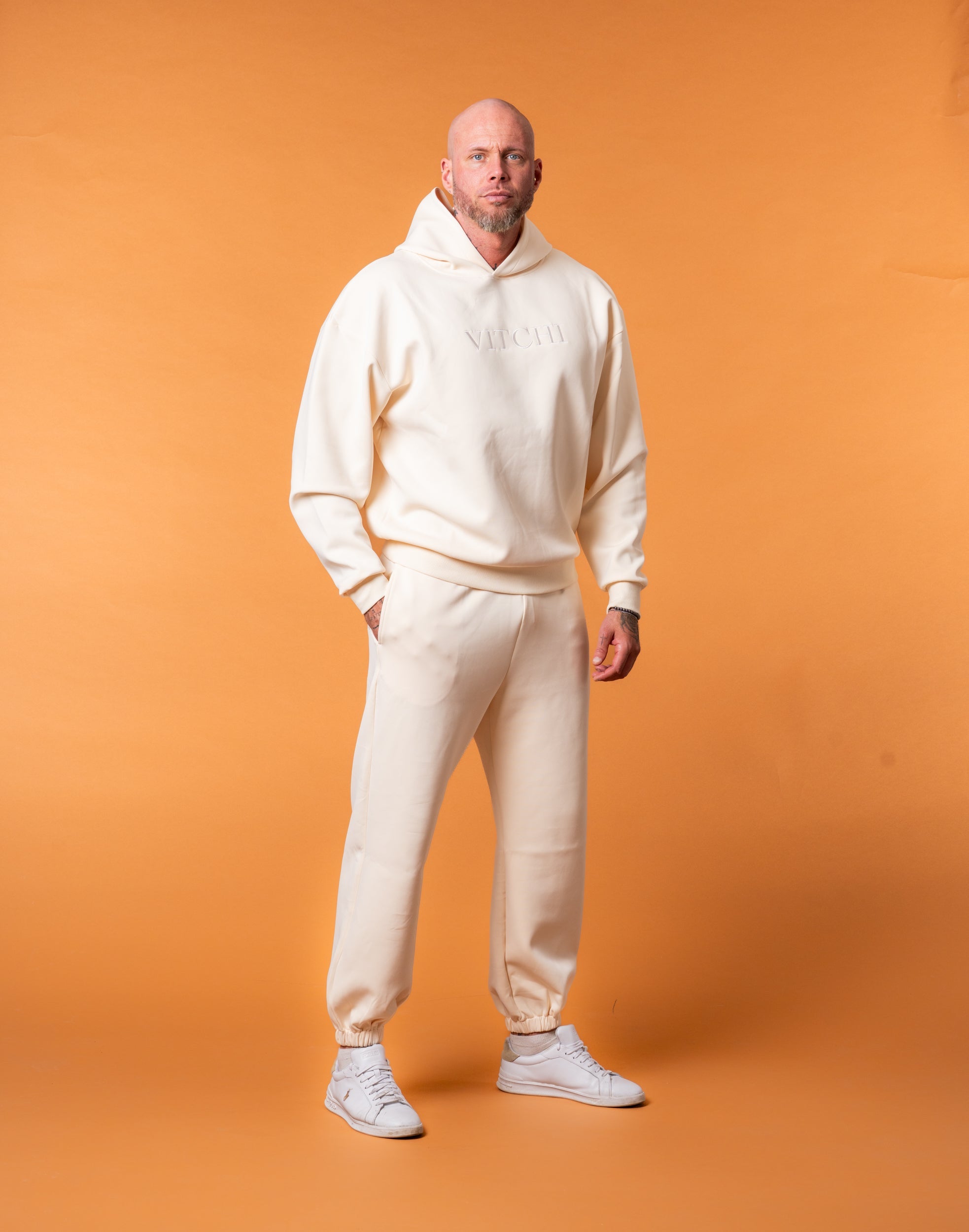 Luxe Vanilla Tracksuit Pants Man - NORTHLINE LABEL AS