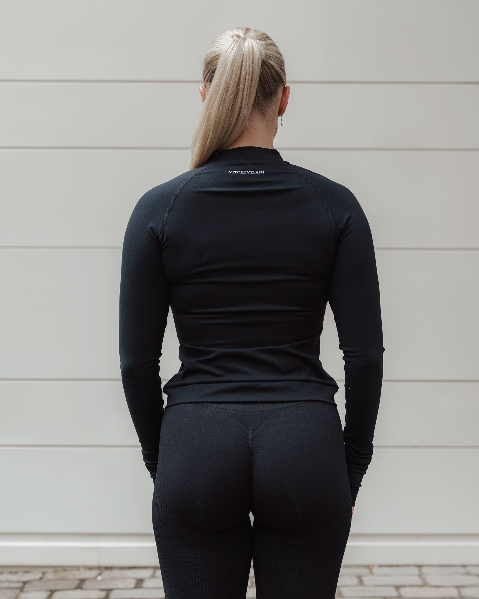 Luxury long sleeve top black - NORTHLINE LABEL AS