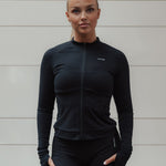 Luxury long sleeve top black - NORTHLINE LABEL AS