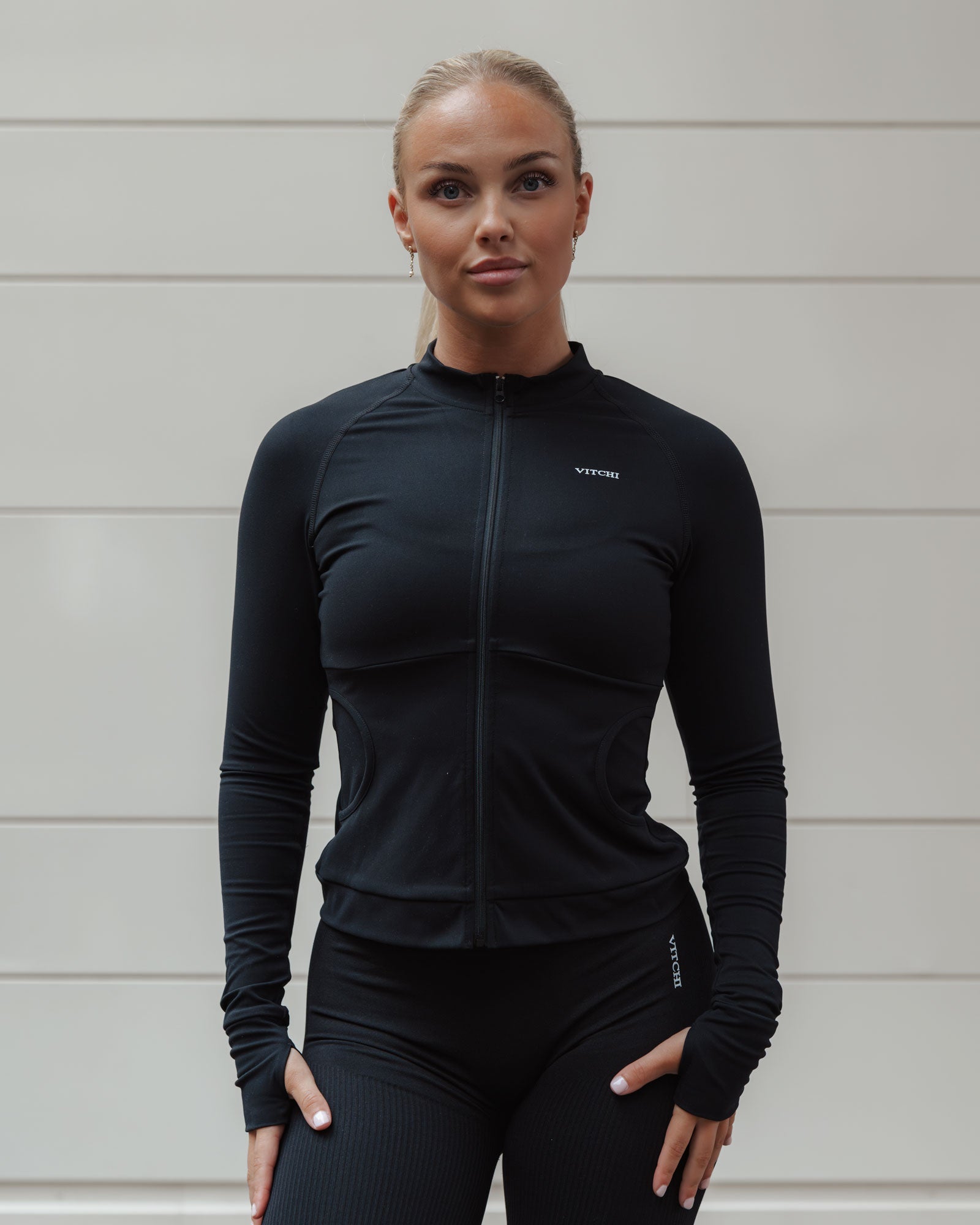 Luxury long sleeve top black - NORTHLINE LABEL AS