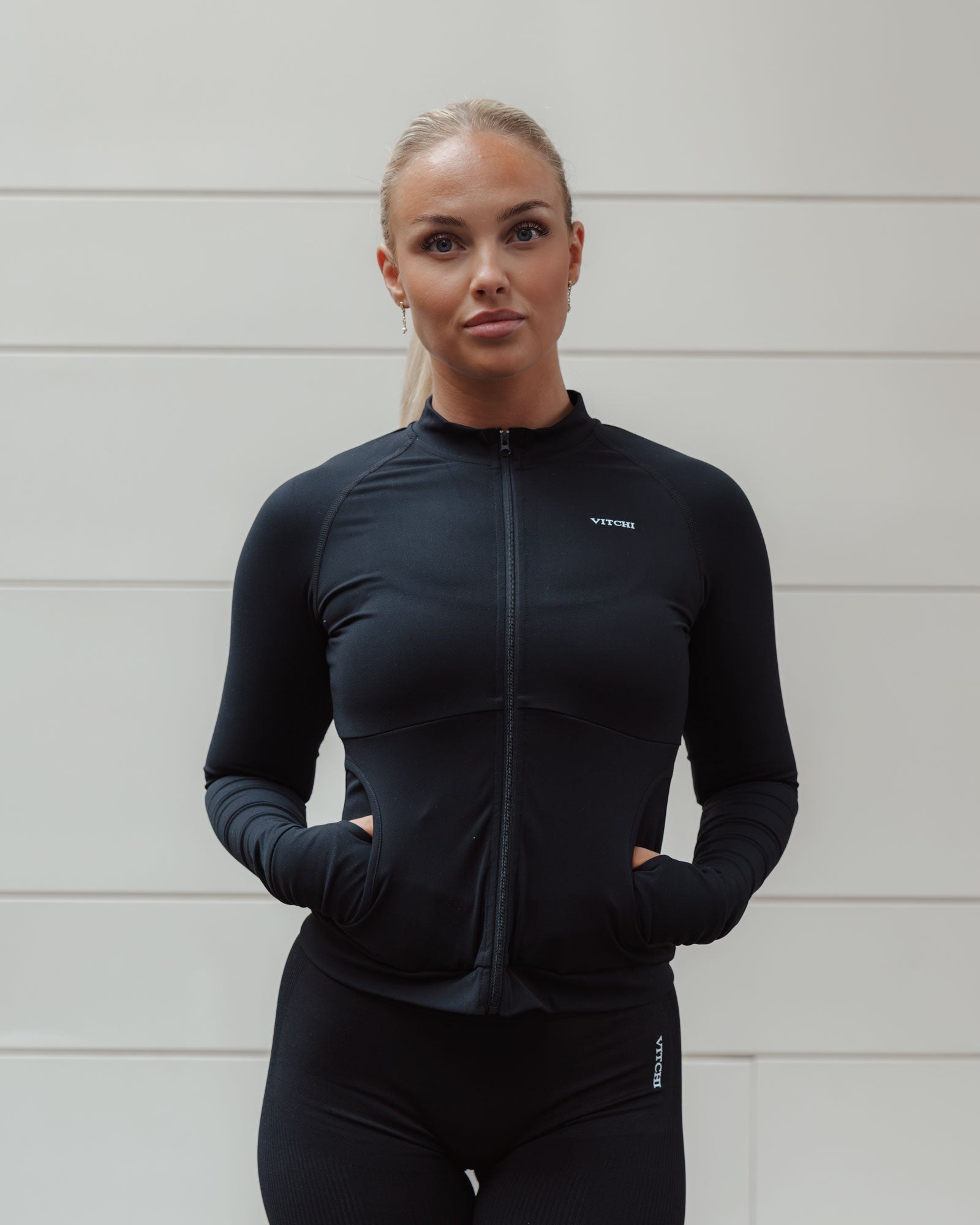 Luxury long sleeve top black - NORTHLINE LABEL AS