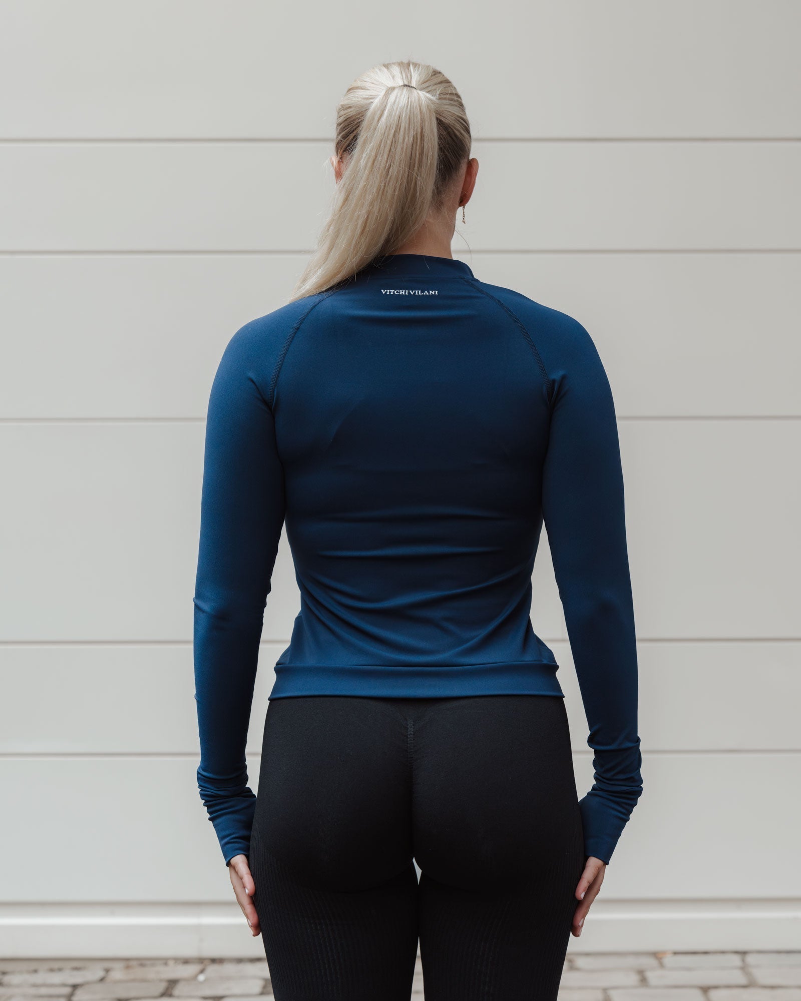Luxury long sleeve top blue - NORTHLINE LABEL AS