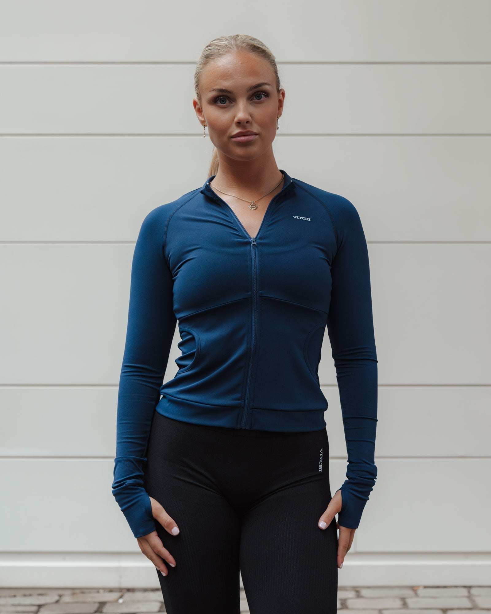 Luxury long sleeve top blue - NORTHLINE LABEL AS