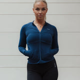 Luxury long sleeve top blue - NORTHLINE LABEL AS