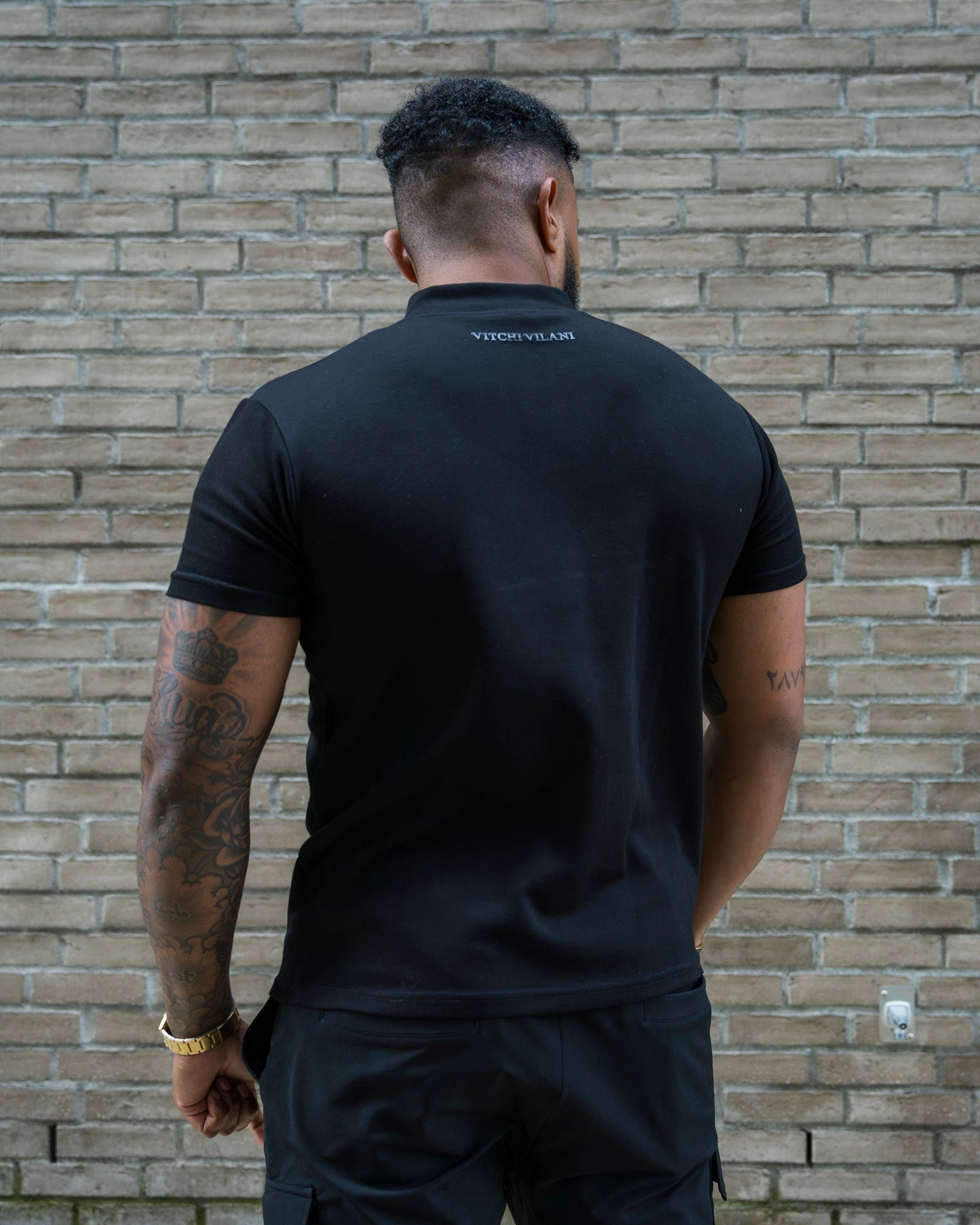 Men’s half - zip t-shirt - NORTHLINE LABEL AS