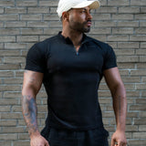 Men’s half - zip t-shirt - NORTHLINE LABEL AS