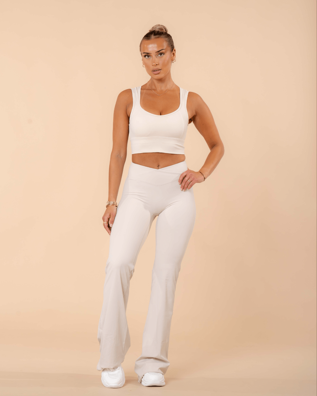 Old Money Beige Flares - NORTHLINE LABEL AS