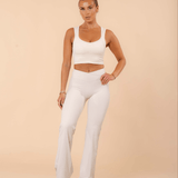 Old Money Beige Flares - NORTHLINE LABEL AS