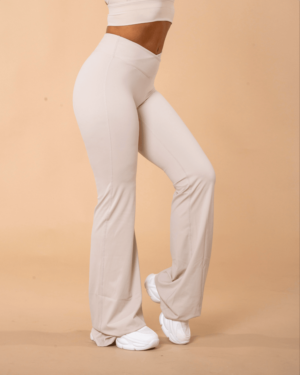 Old Money Beige Flares - NORTHLINE LABEL AS