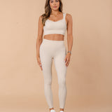 Old Money Cream Tights - NORTHLINE LABEL AS