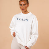 Old Money Crew Santorini Blue - NORTHLINE LABEL AS
