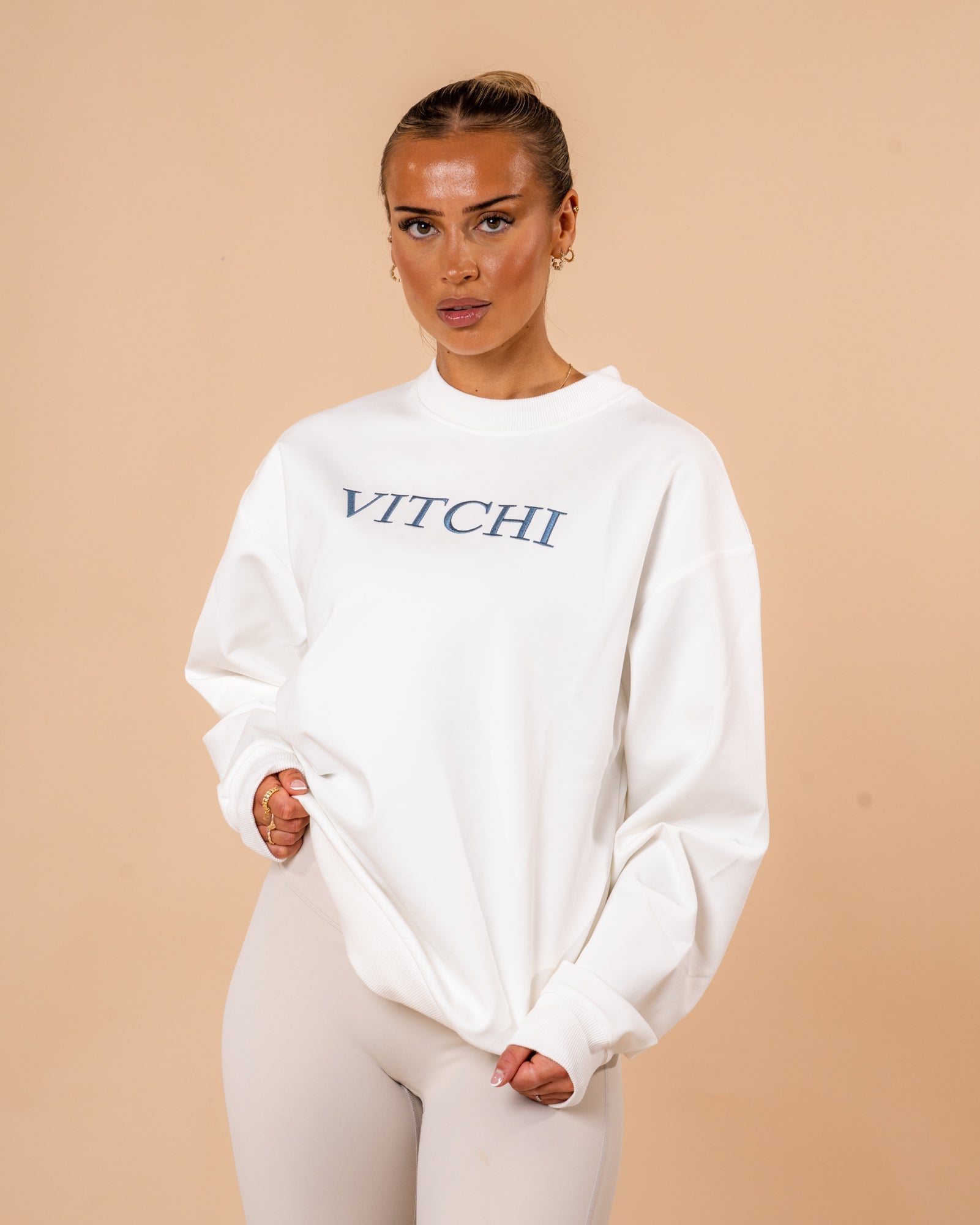 Old Money Crew Santorini Blue - NORTHLINE LABEL AS
