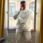 Old Money Crew Santorini Blue - NORTHLINE LABEL AS