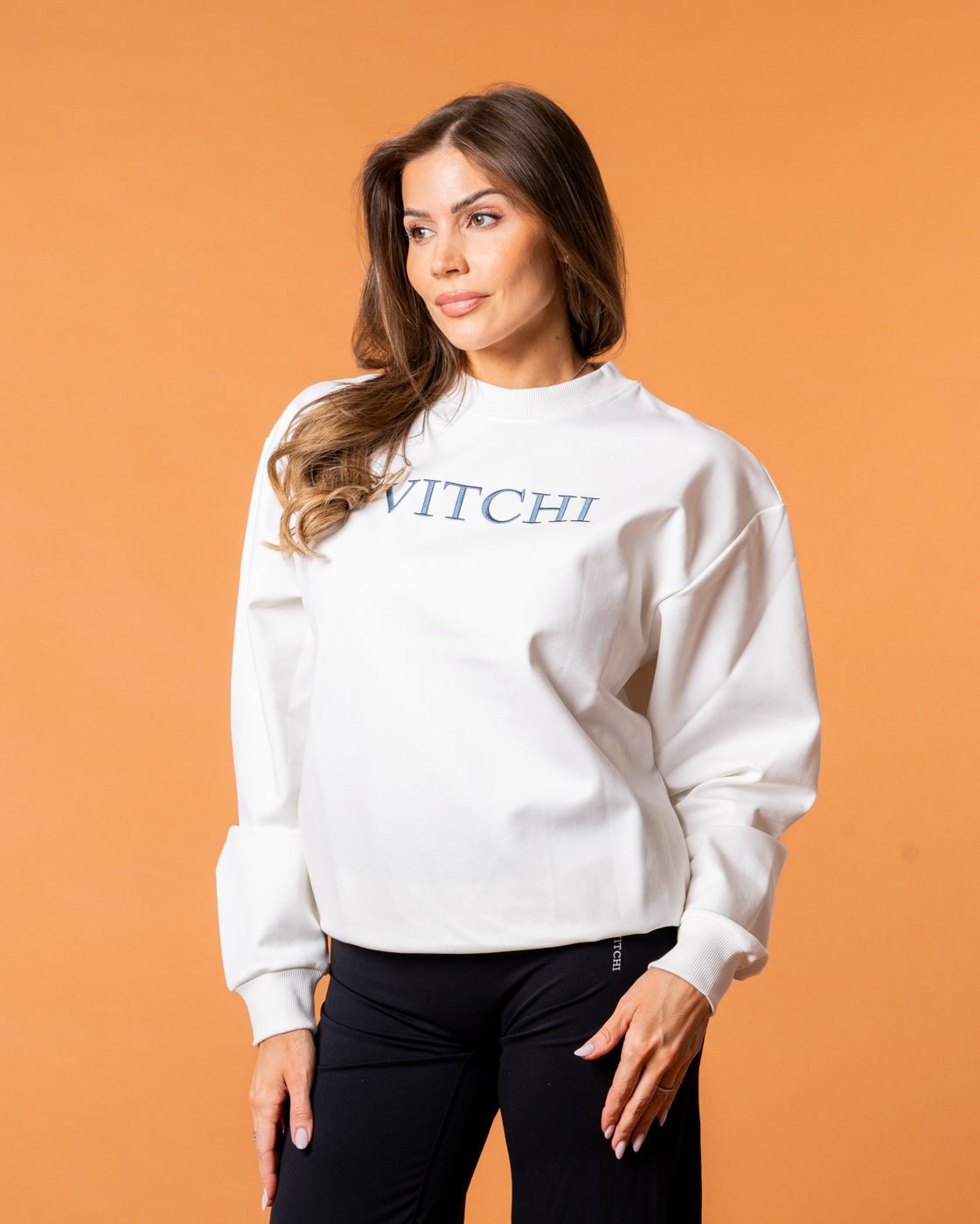 Old Money Crew Santorini Blue - NORTHLINE LABEL AS