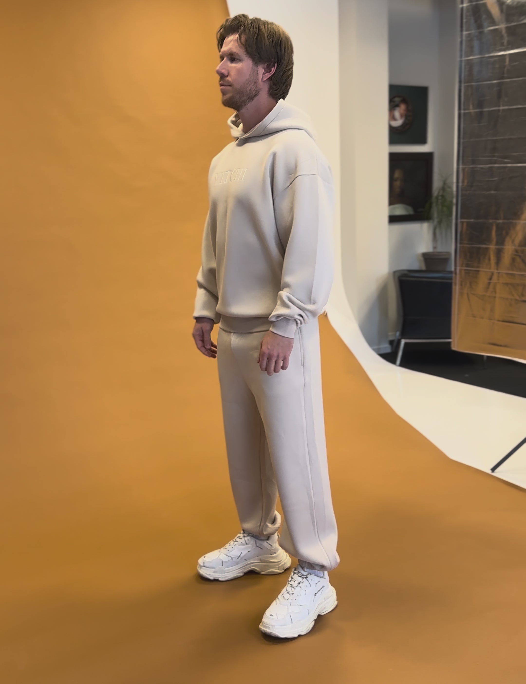 Luxe Mocha Tracksuit Pants Man