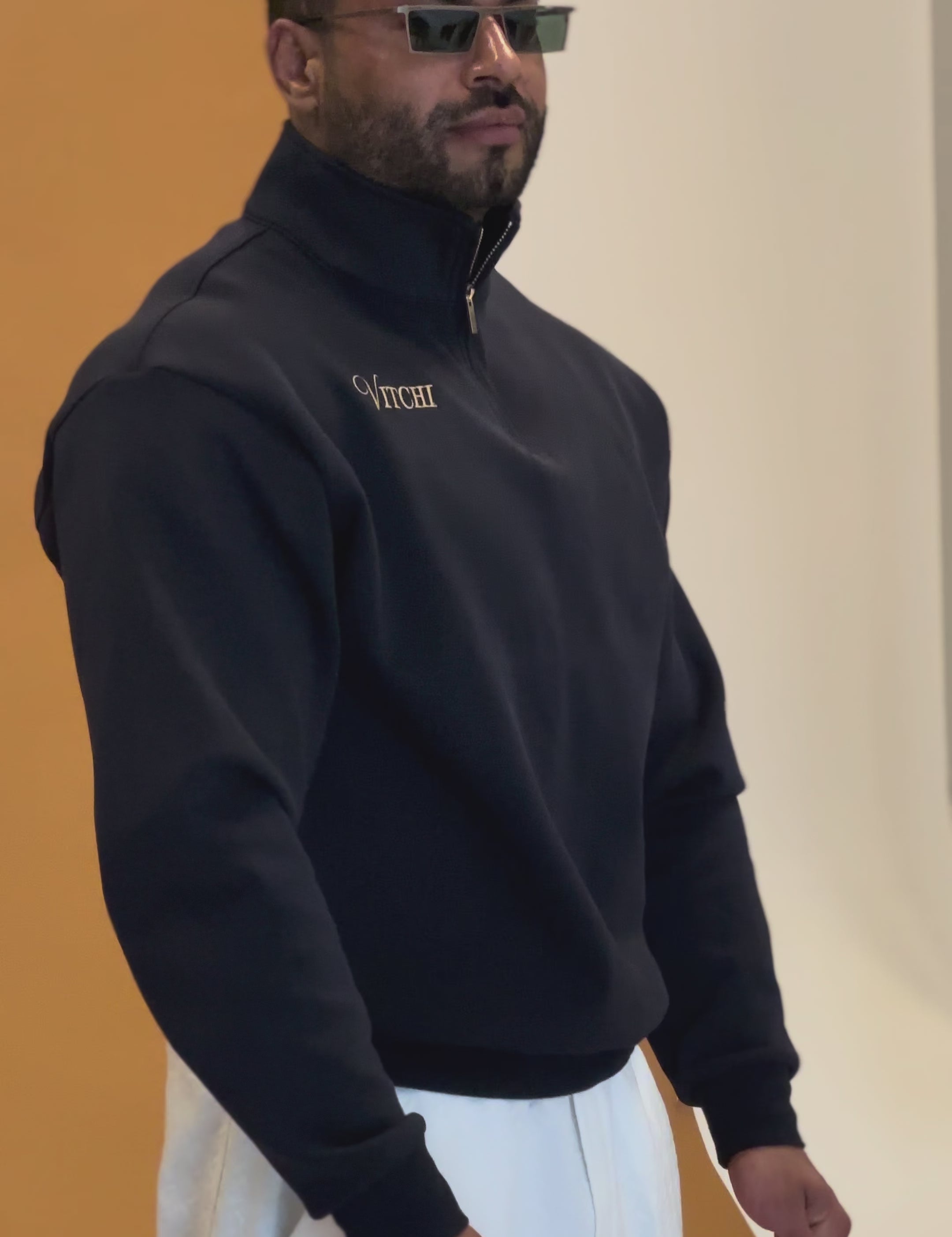 Royal Half Zip Blue Man