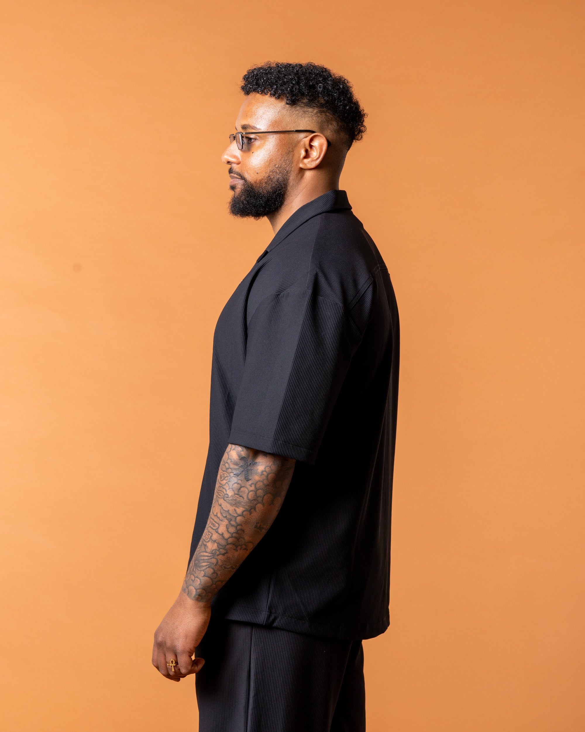 Riviera Black Shirt - NORTHLINE LABEL AS