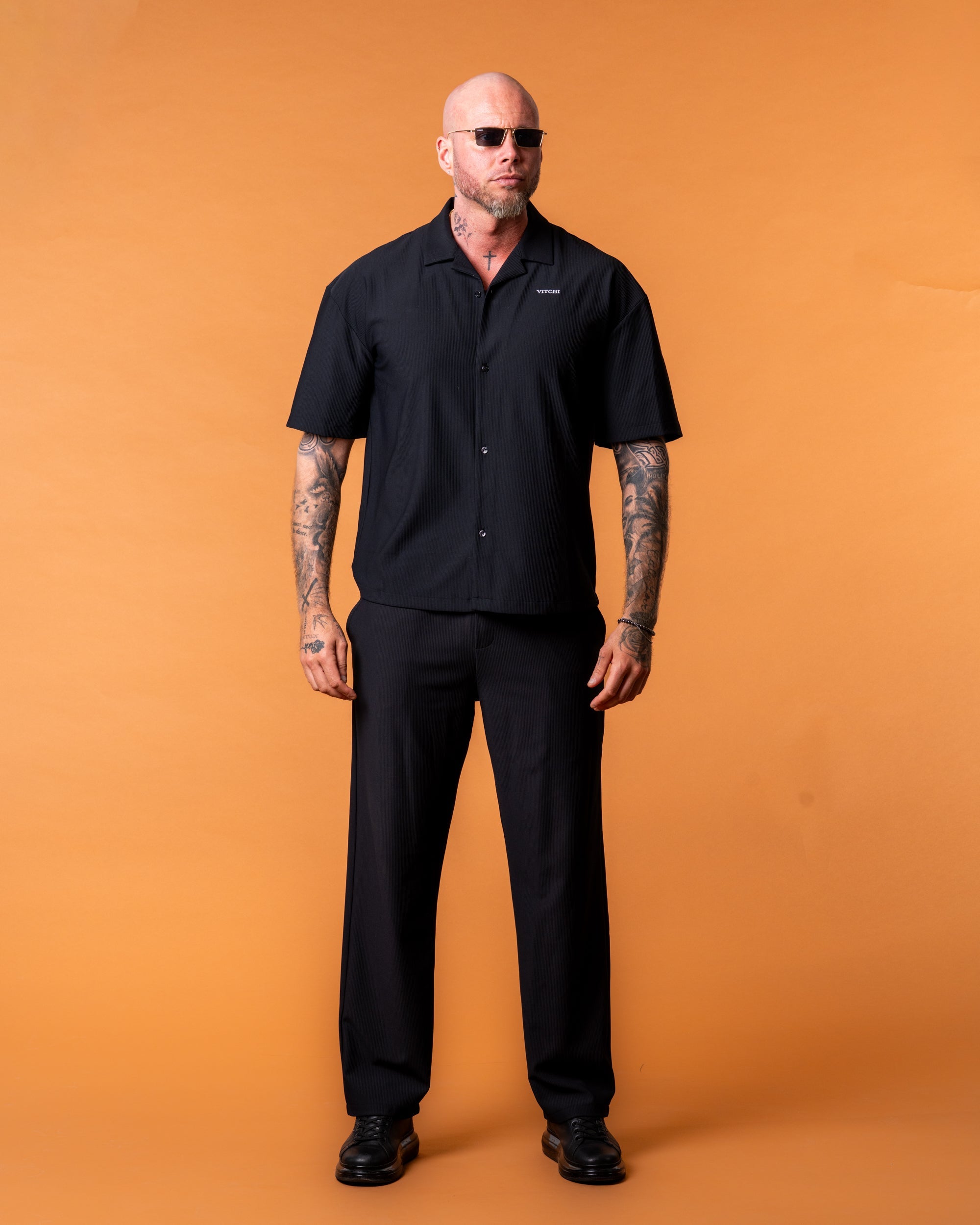 Riviera Black Shirt - NORTHLINE LABEL AS