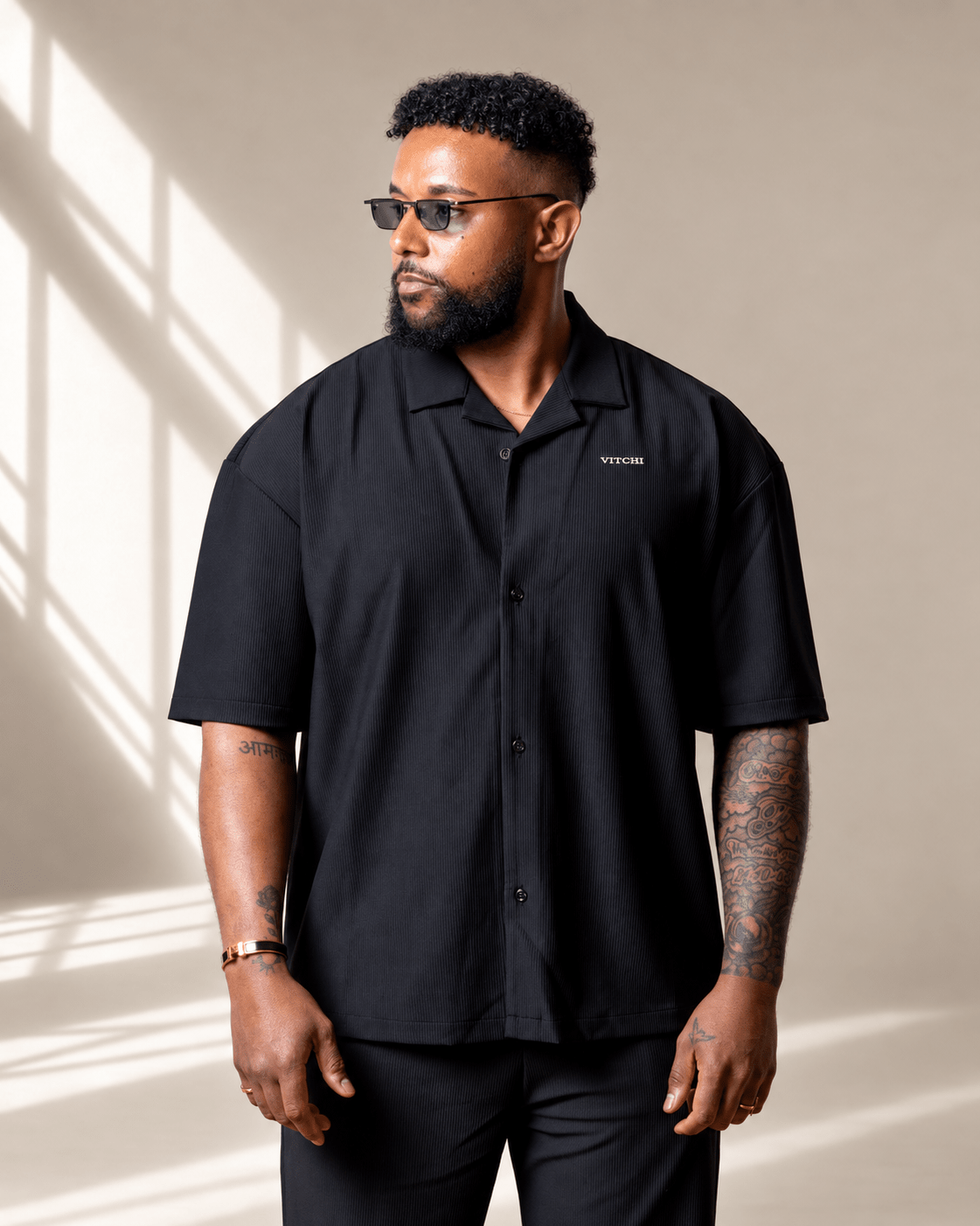 Riviera Black Shirt - VITCHI VILANI