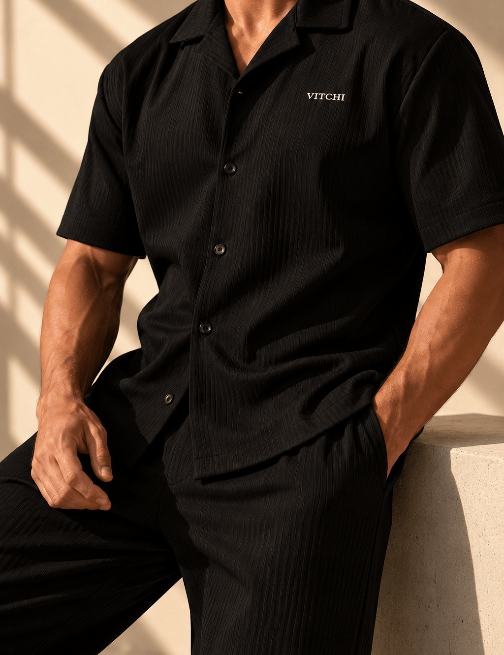 Riviera Black Shirt - VITCHI VILANI