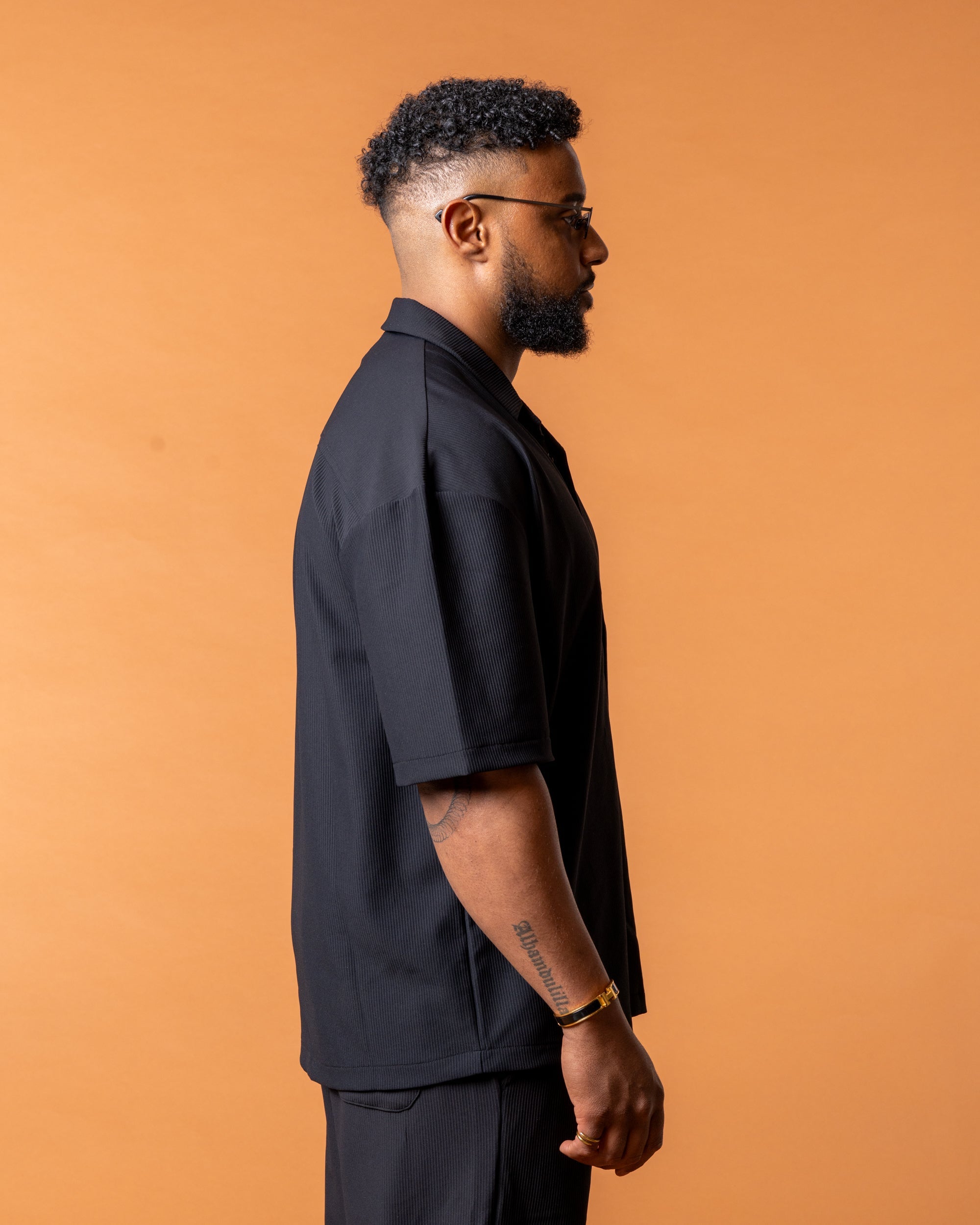 Riviera Black Shirt - NORTHLINE LABEL AS