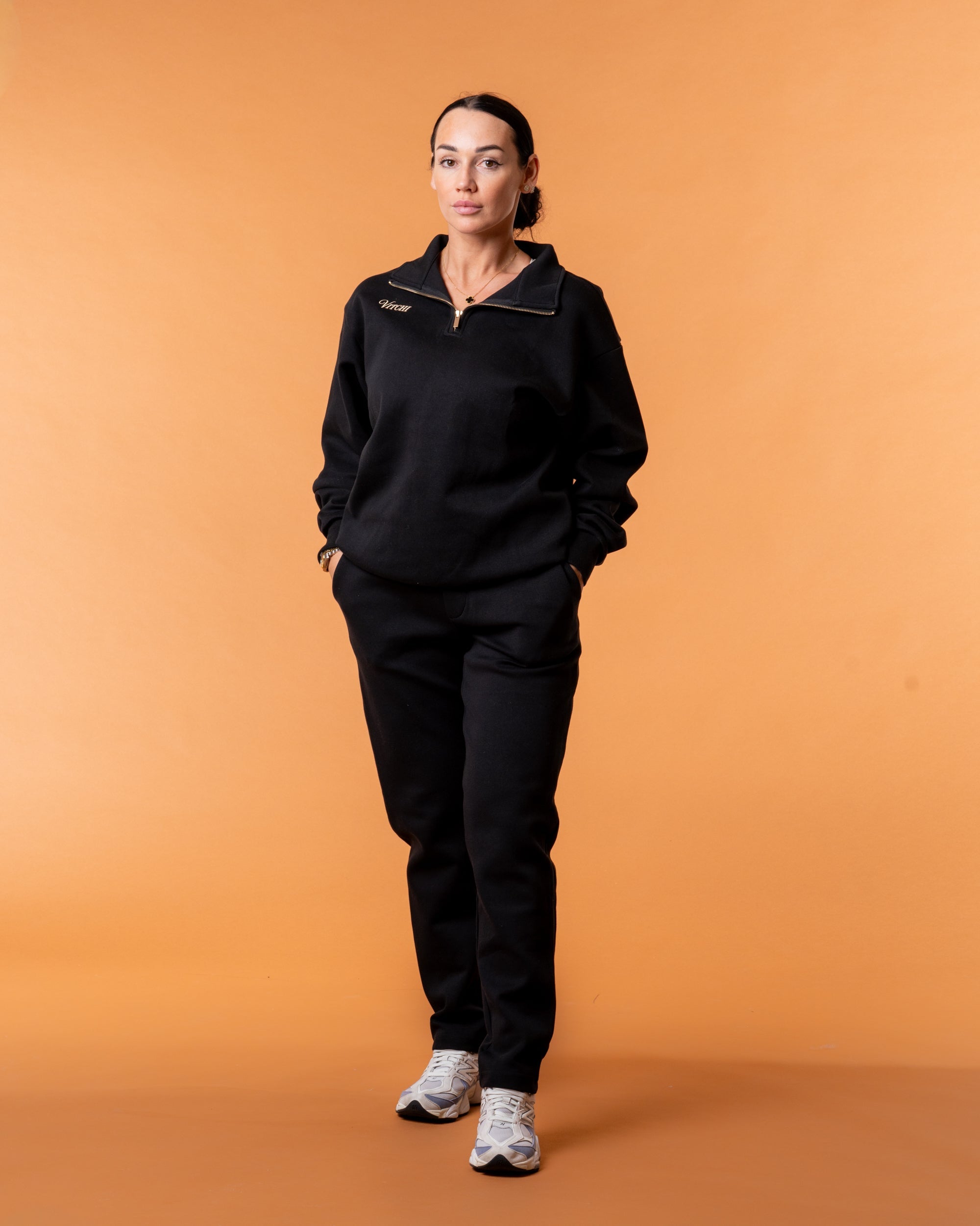 Royal Half Zip Black - NORTHLINE LABEL AS