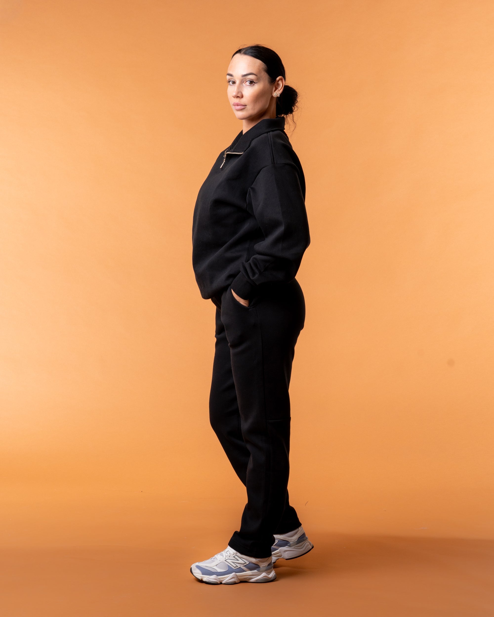 Royal Half Zip Black - NORTHLINE LABEL AS