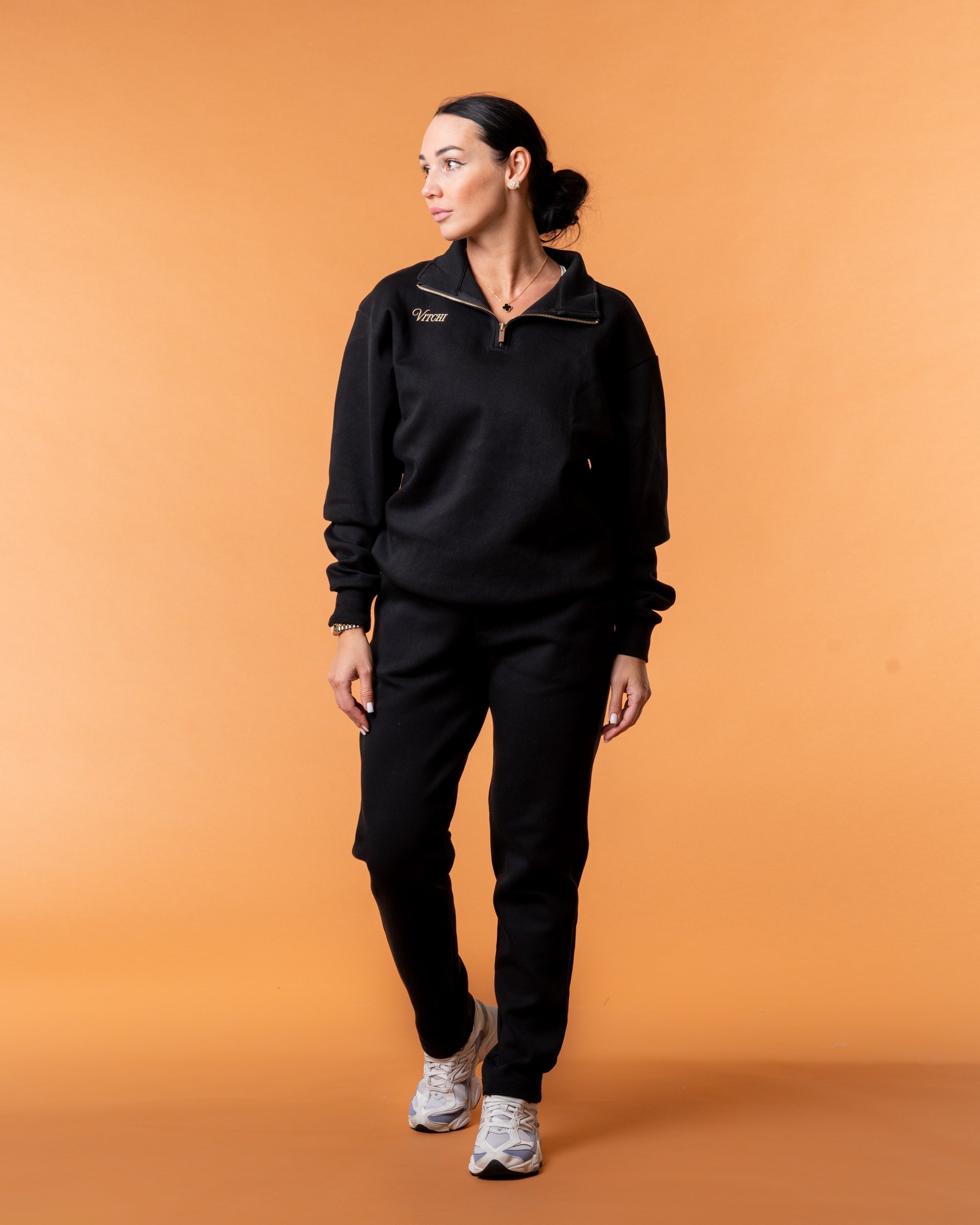 Royal Half Zip Black - NORTHLINE LABEL AS