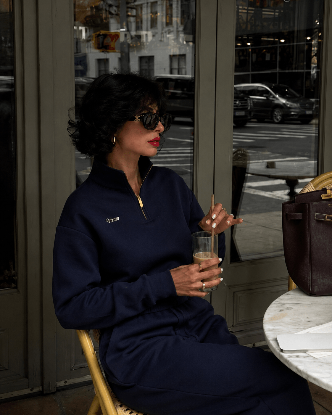 Royal Half Zip Blue - NORTHLINE LABEL AS