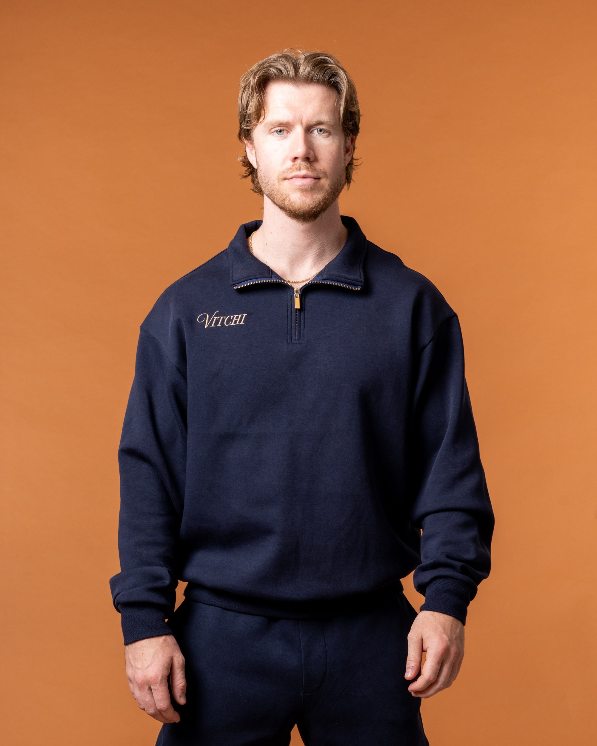 Royal Half Zip Blue Man - NORTHLINE LABEL AS