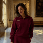 Royal Half Zip Burgunder - NORTHLINE LABEL AS