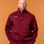 Royal Half Zip Burgunder Man - NORTHLINE LABEL AS