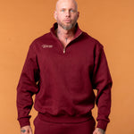 Royal Half Zip Burgunder Man - NORTHLINE LABEL AS